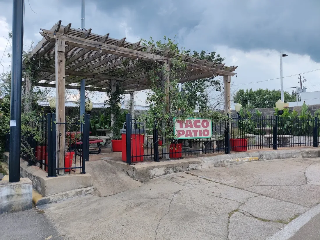 Tornado Taco covered taco patio seating area